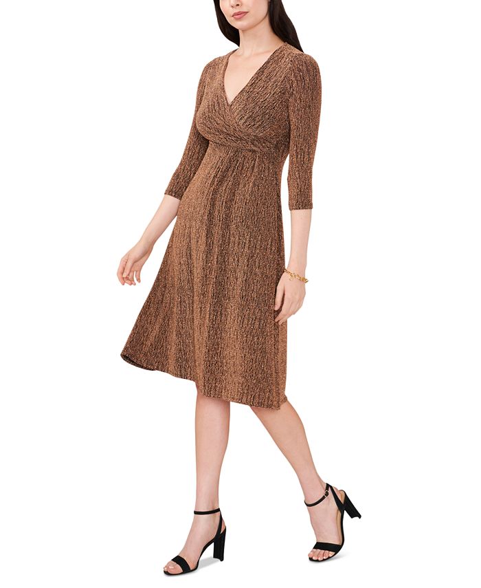 Women's Petite Faux Wrap Dress