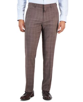Perry Ellis Portfolio - Men's Slim-Fit Stretch Check Dress Pants