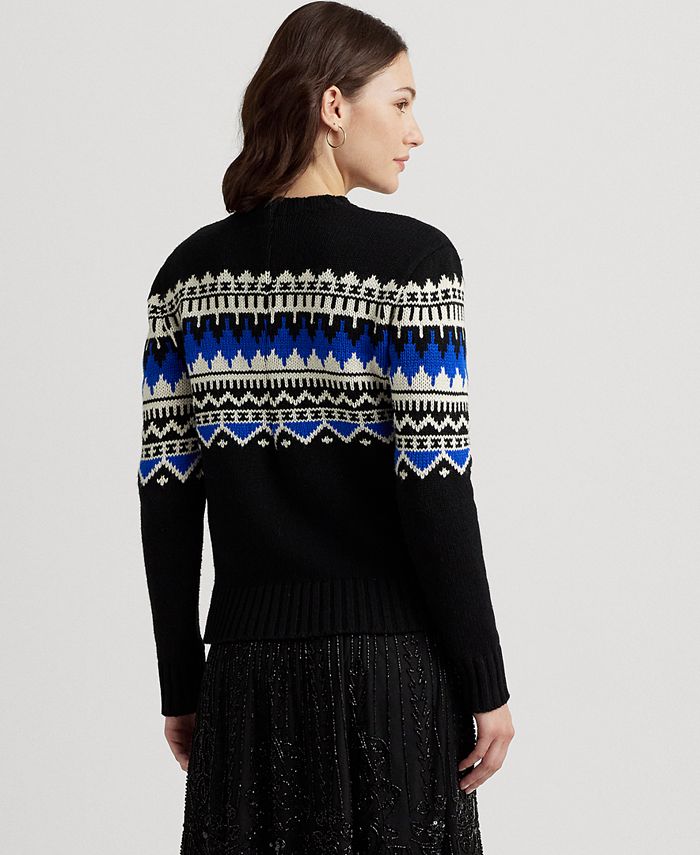 Lauren Ralph Lauren Petite Fair Isle Sweater - Macy's
