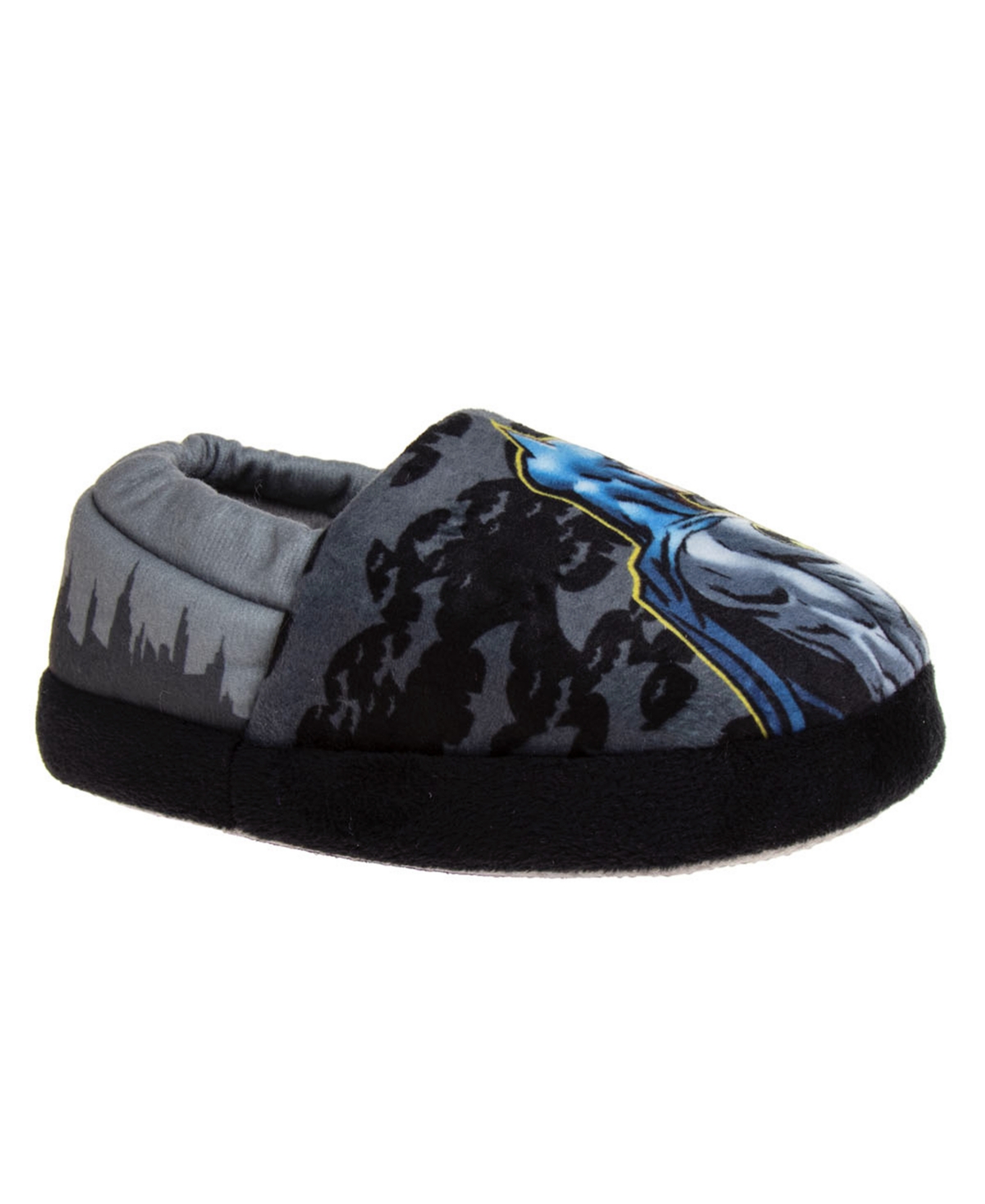 Dc Comics Kids' Toddler Boys Warner Brothers Batman Dual Sizes House Slippers In Black,yellow