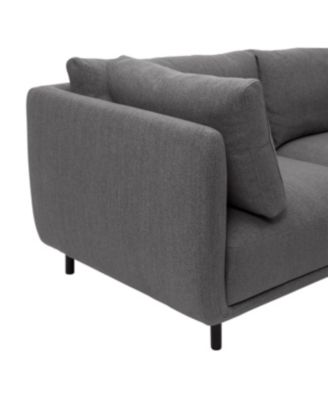Serenity 79" Polyester with Metal Legs Sofa