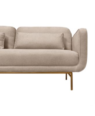 Lilou 77" Polyester, Nylon with Metal Legs Sofa