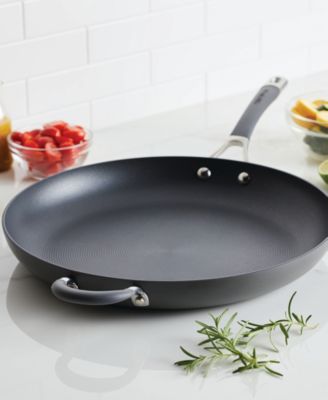 Radiance Hard Anodized Aluminum Nonstick 14" Frying Pan with Helper Handle