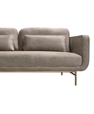 Lilou 77" Velvet with Metal Legs Sofa