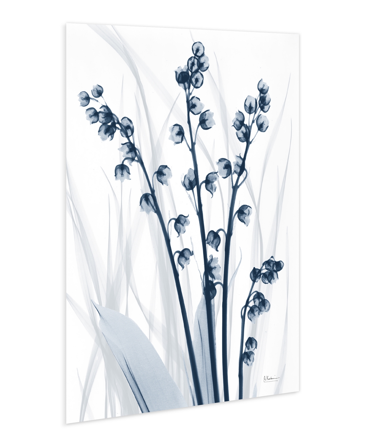Empire Art Direct "radiant Blues 1" Frameless Free Floating Tempered Glass Panel Graphic Wall Art, 48" X 32" X 0.2" In Blue