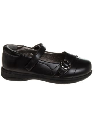 Little Girls School Hook and Loop Closure Shoes