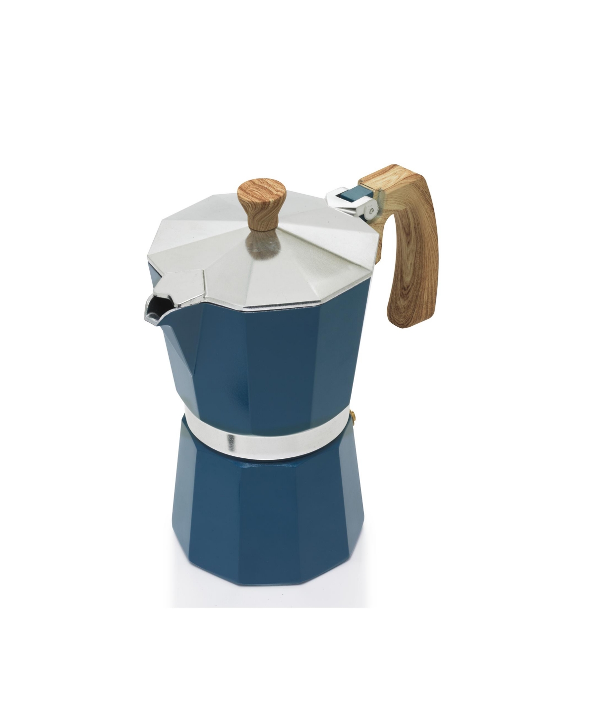 Shop Sedona Aluminum 6 Cup Espresso Maker In Blue