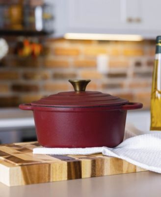 Enamel Cast Iron 3 Quart Dutch Oven with Lid