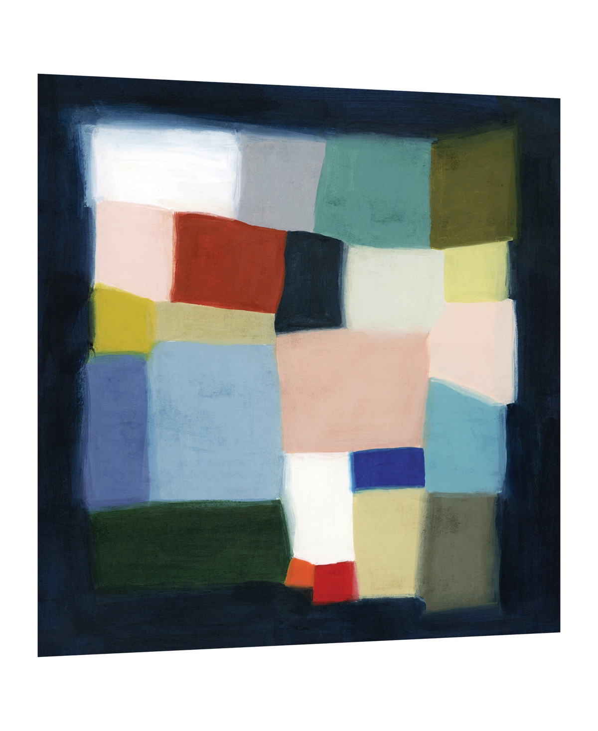 EMPIRE ART DIRECT "CHROMATIC CUBE I" FRAMELESS FREE FLOATING REVERSE PRINTED TEMPERED GLASS WALL ART, 38" X 38" X 0.2" 