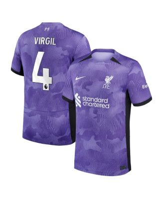 Nike Liverpool FC Virgil Van Dijk ユニフォーム Men's Nike Virgil van Dijk Purple Liverpool 2023/24 Third Stadium