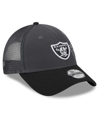 Preschool Boys and Girls Graphite, Black Las Vegas Raiders Reflect 9FORTY Adjustable Hat