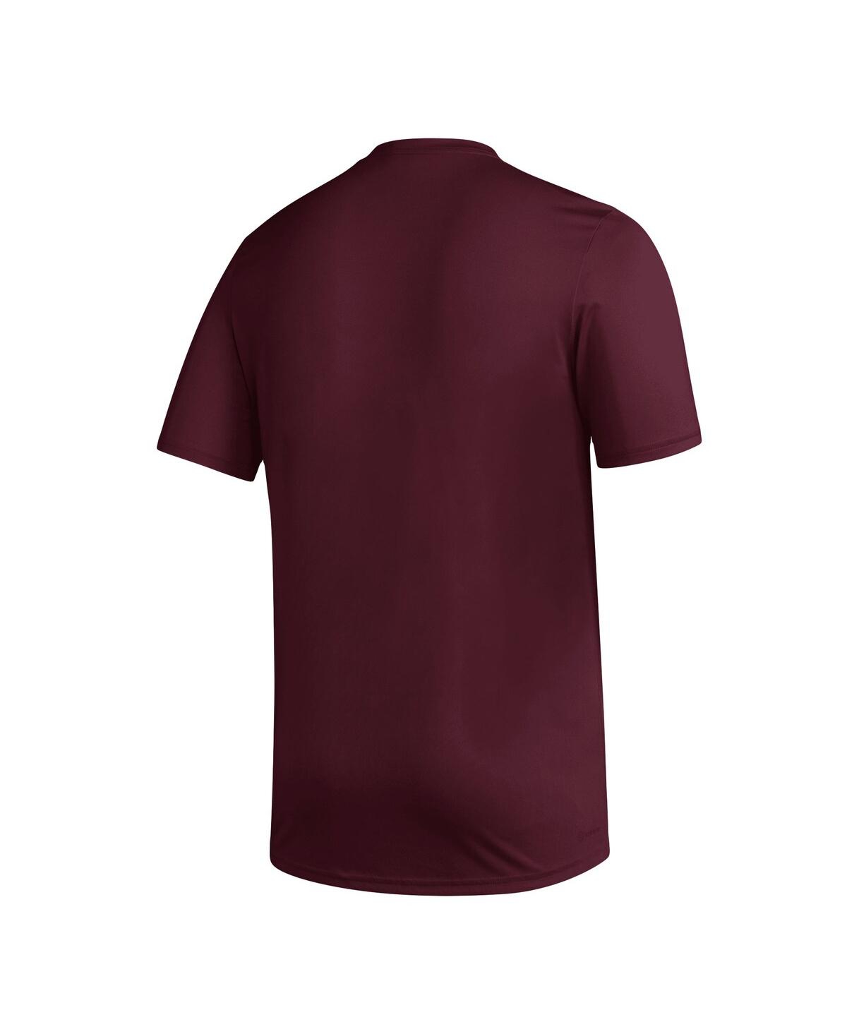 Men's adidasTexas A&M Aggies Aeroready Pregame T-shirt - Maroon
