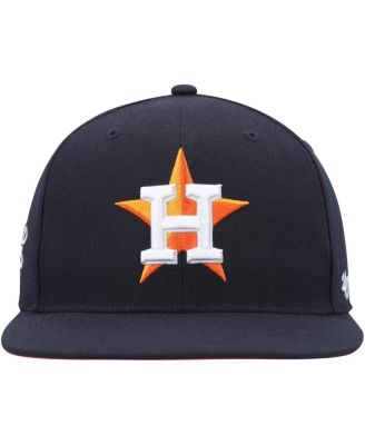 Men's Navy Houston Astros 2017 World Series Sure Shot Captain Snapback Hat
