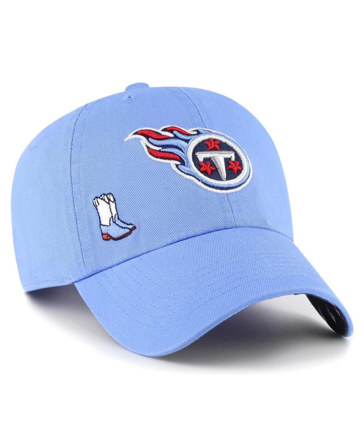 47 Brand Women's ' Light Blue Tennessee Titans Confetti Icon Clean Up Adjustable Hat
