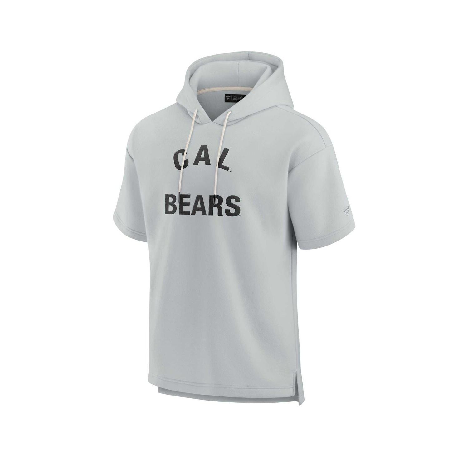 Men's and Women's Gray Cal Bears Super Soft Fleece Short Sleeve Pullover Hoodie