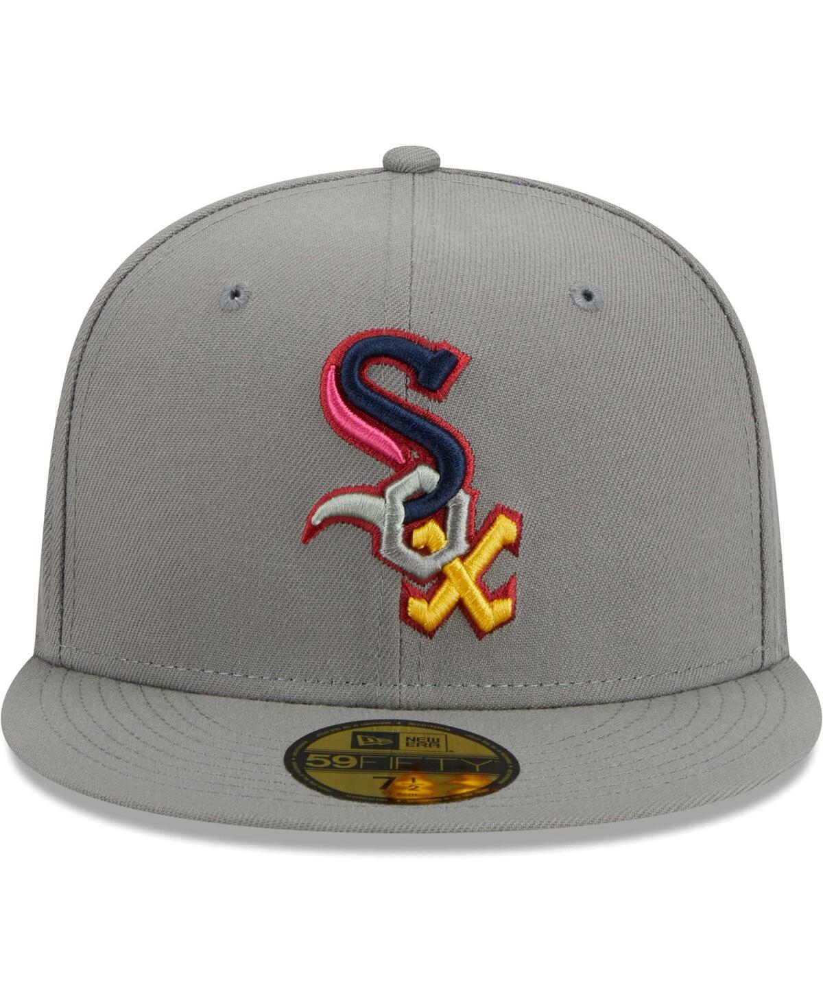 Shop New Era Men's  Gray Chicago White Sox Color Pack 59fifty Fitted Hat