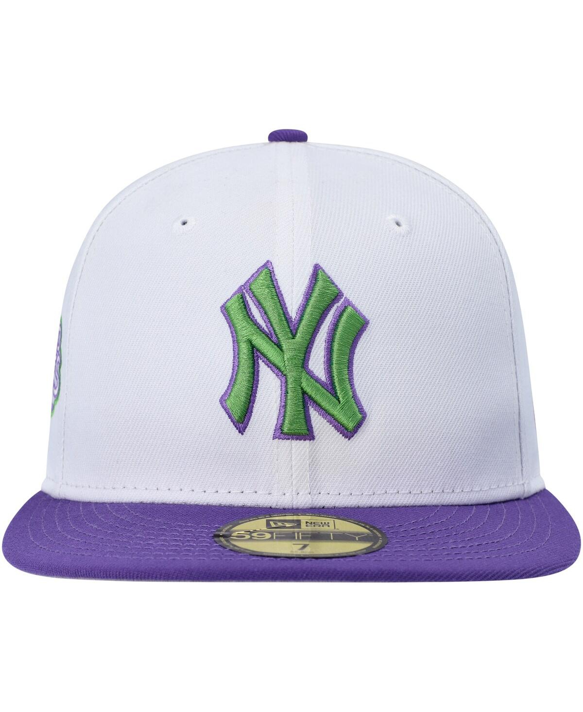 Men's New EraNew York Yankees Side Patch 59FIFTY Fitted Hat - White