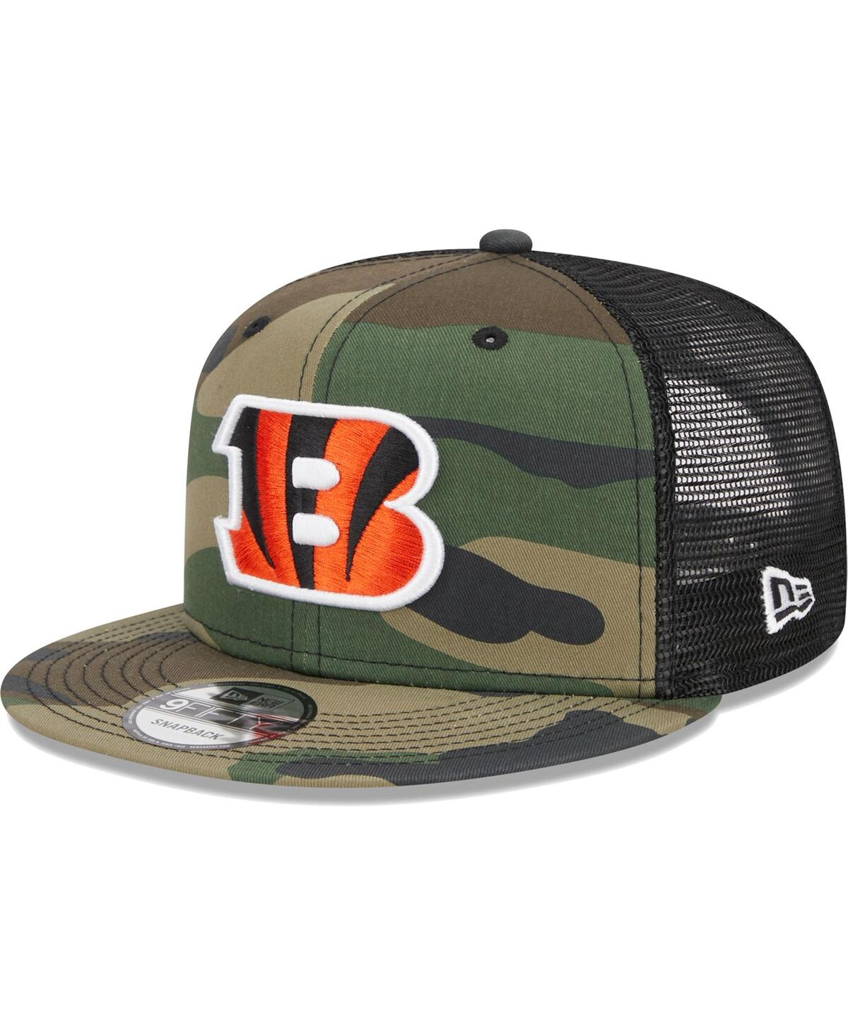 Men's New Era Camo Cincinnati Bengals Main Trucker 9FIFTY Snapback Hat - Camo