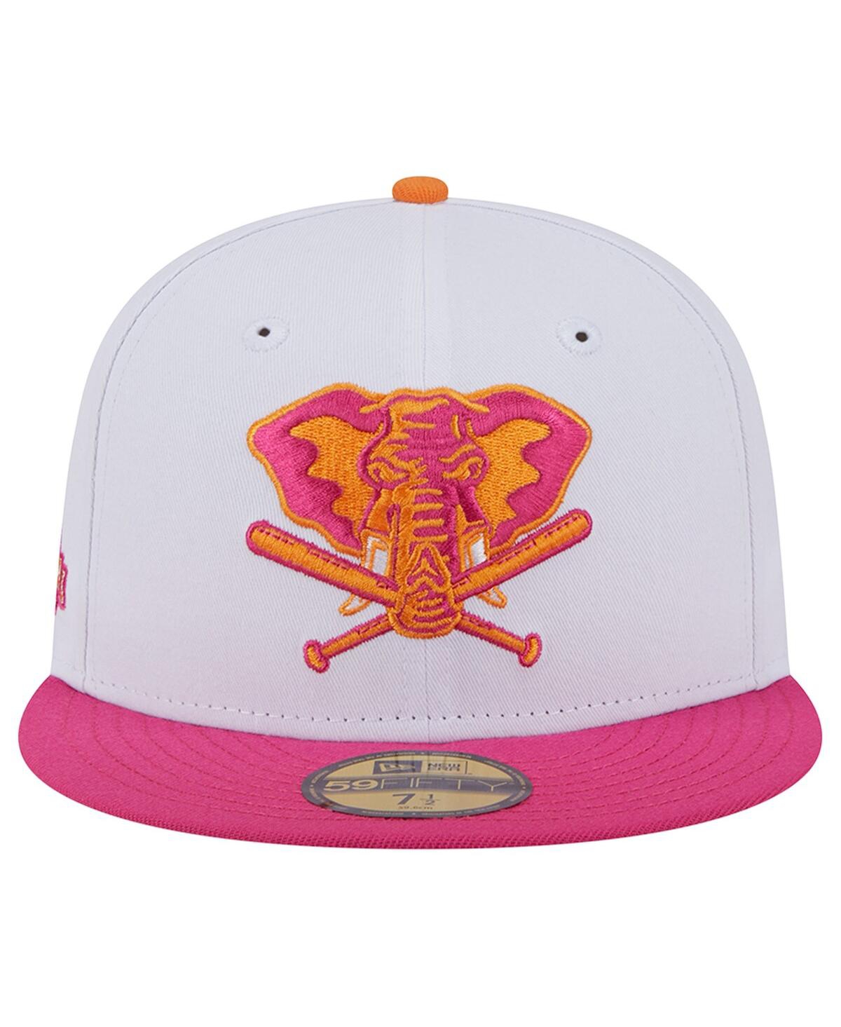 Men's New Era Pink Oakland Athletics 40th Team Anniversary 59FIFTY Fitted Hat - Pink
