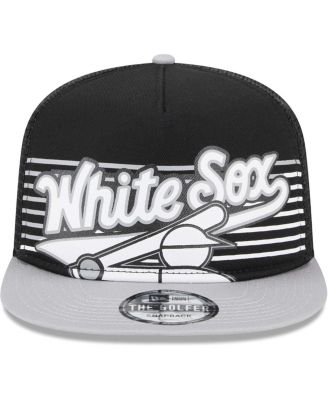 Men's Black Chicago White Sox Speed Golfer Trucker Snapback Hat
