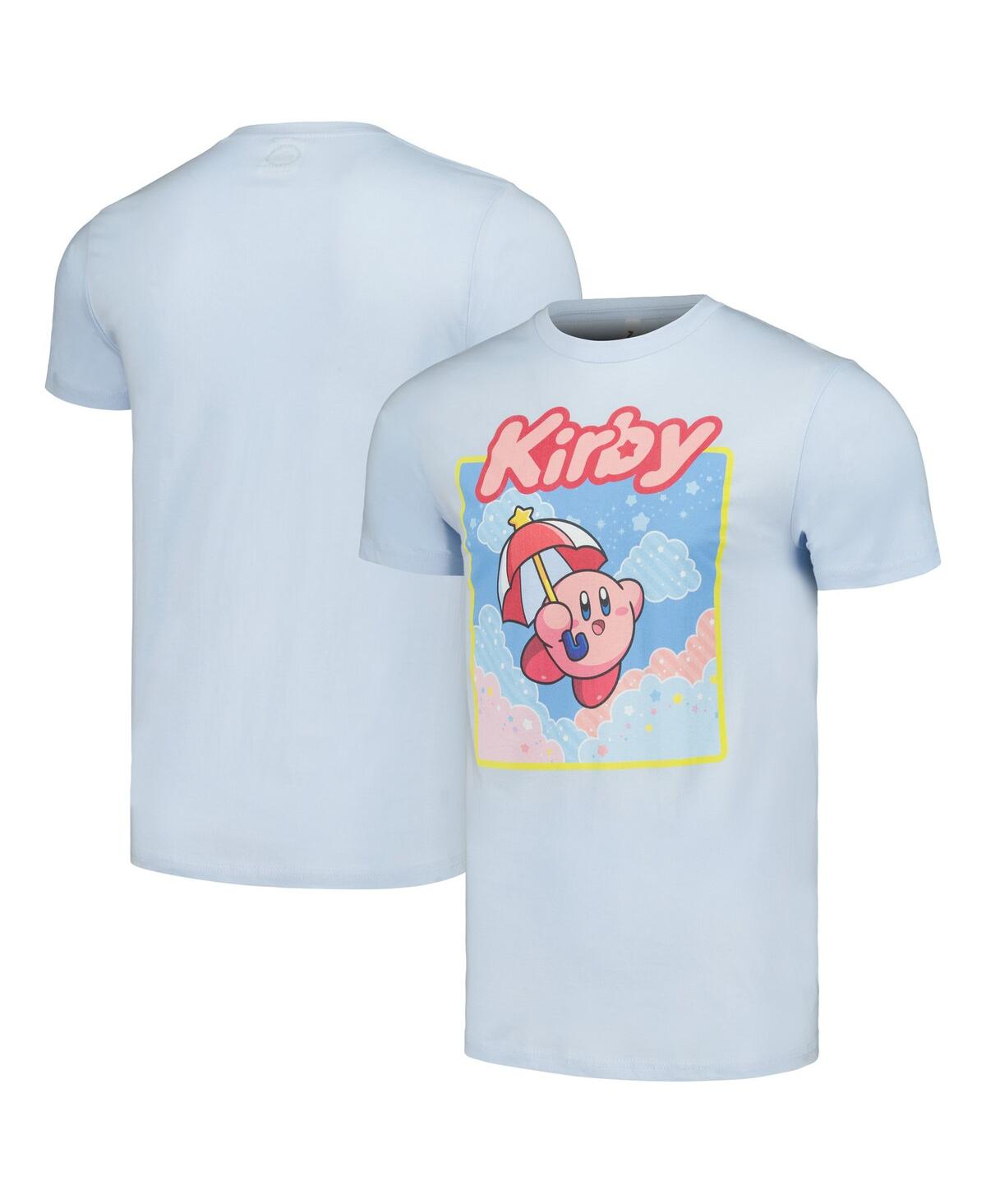 Men's and Women's Mad Engine Light Blue Nintendo Kirby Starry Box T-shirt - Light Blue