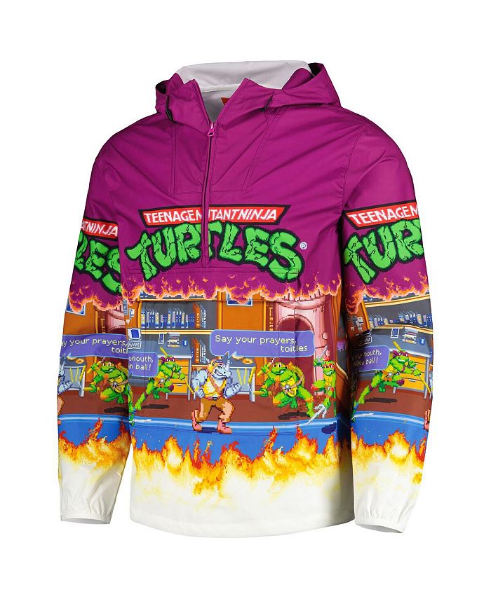 Chalk Line Men's Purple Teenage Mutant Ninja Turtles HalfZip
