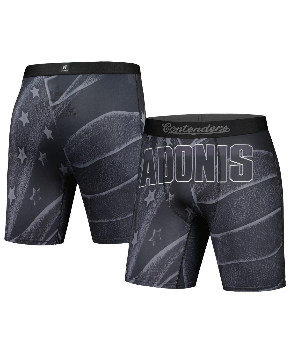 Men's Contenders Clothing Black Creed Iii Adonis Flag Boxer Briefs - Black