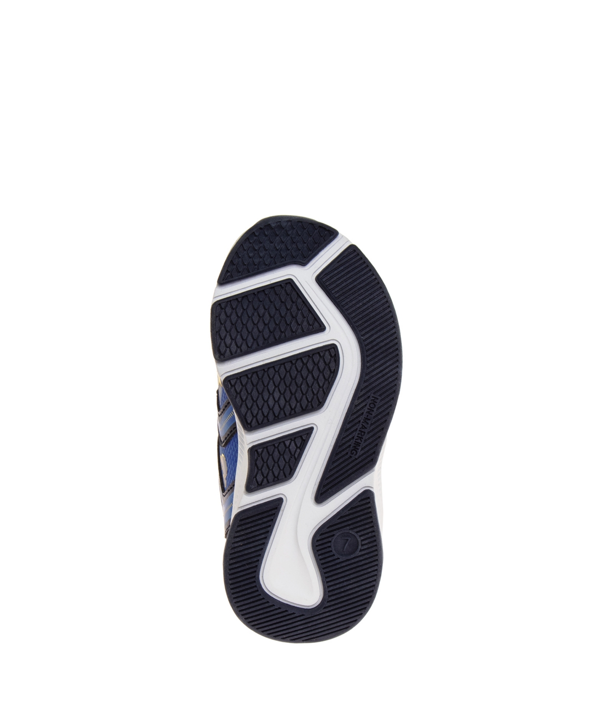 Disney Little Boys Mickey Mouse Light Up Hook And Loop Strap Sneakers In Blue