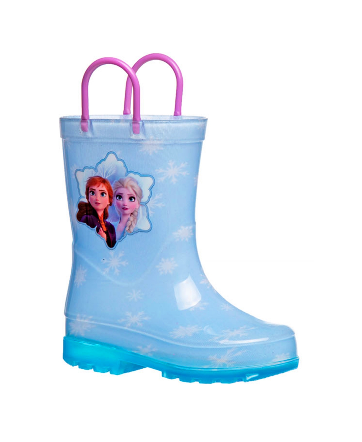 Shop Disney Toddler Girls Frozen Anna And Elsa Dual Sizes Rain Boots In Blue