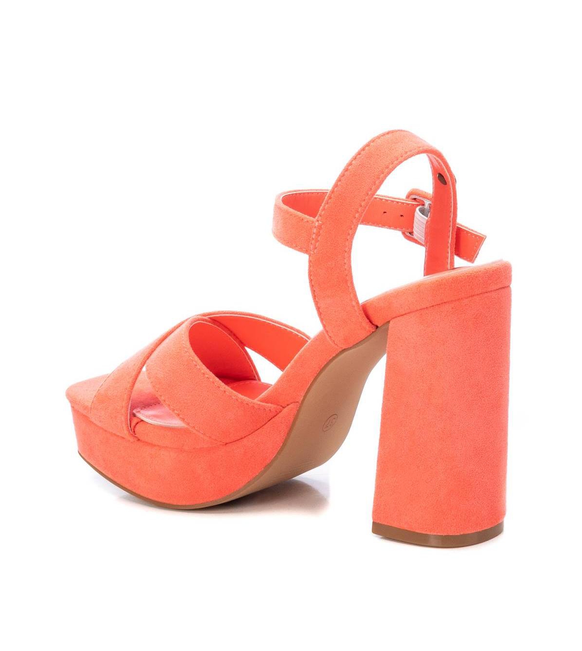 Xti Women's Suede Dressy Sandals By -pastel orange