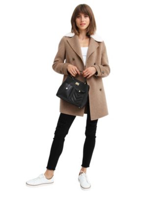 Women's Liberty Sherpa Collar Wool Blend Coat