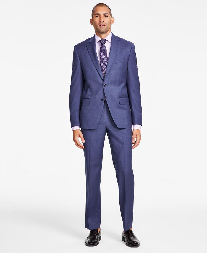 Michael Kors Men's ClassicFit WoolBlend Stretch Solid Vested Suit