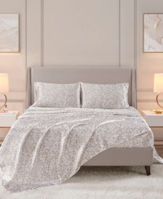 Printed Satin Sheet Set