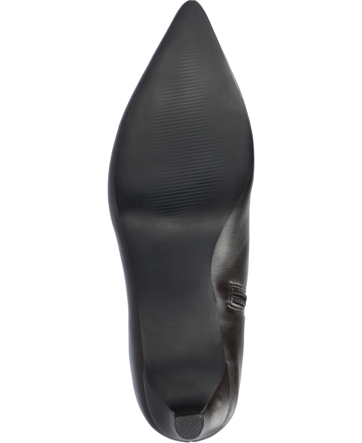 Shop Journee Collection Women's Tullip Kitten Heel Pointed Toe Knee High Dress Boots In Dark Brown