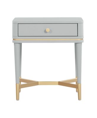 1 Piece Wood 1 Drawer Nightstand