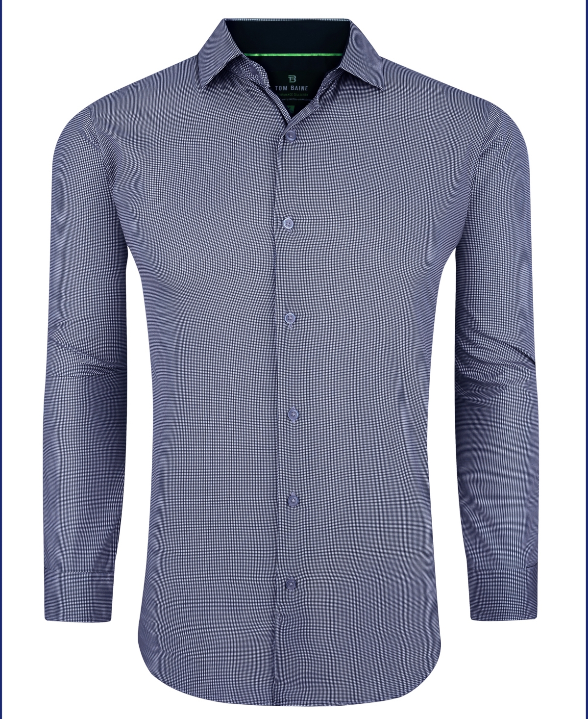 Men's Performance Stretch Mini Plaid Button Down Dress Shirt - Red