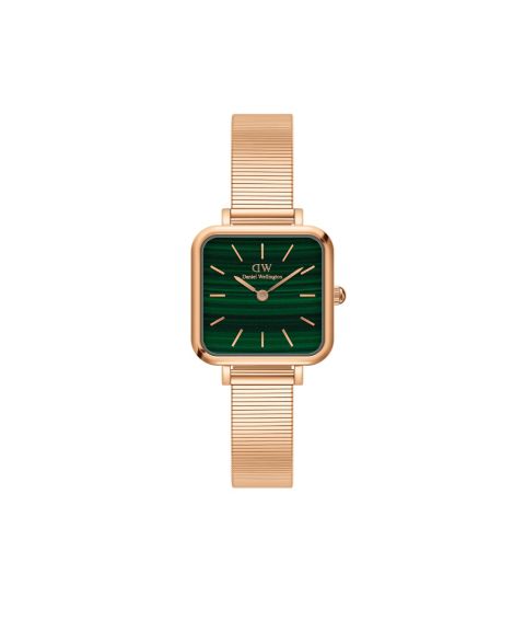 Женские часы Daniel Wellington Quadro Studio 23K Rose Gold PVD Plated Stainless Steel Watch 22 x 22mm