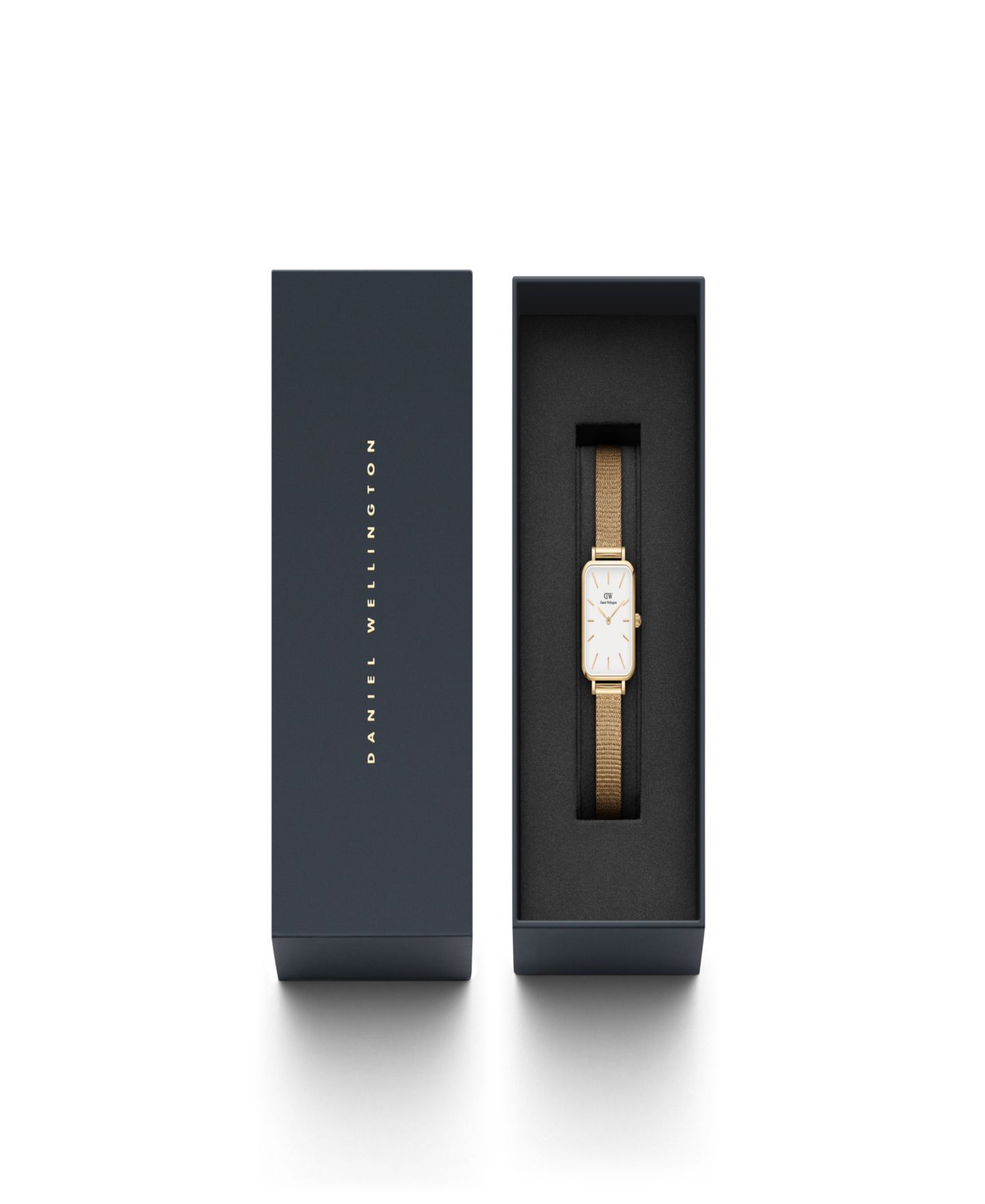 Женские часы Daniel Wellington Quadro Evergold Gold-Tone Stainless Steel Watch 20 x 26mm — фото 2