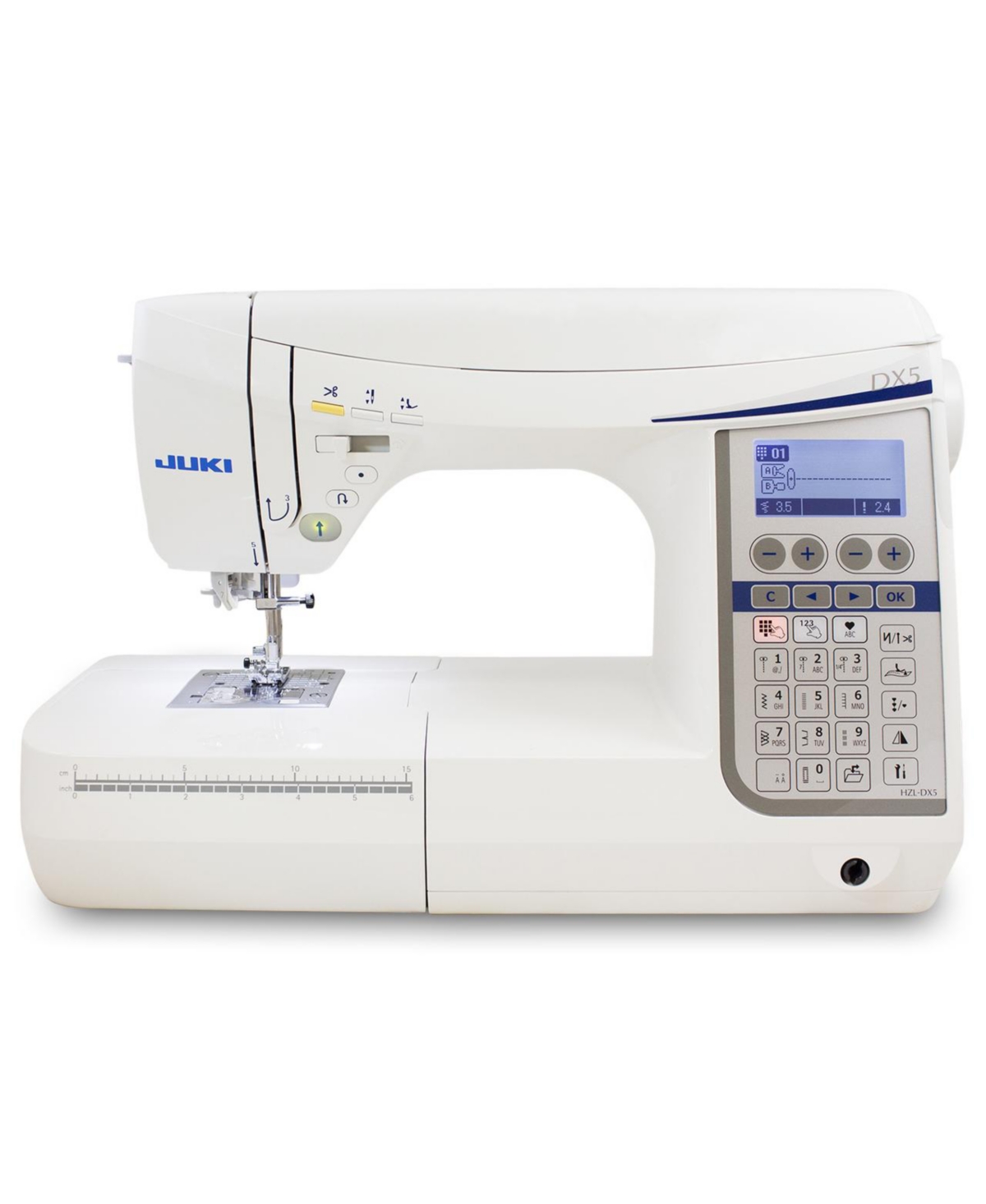 Hzl-DX5 Computerized Sewing and Quilting Machine - White