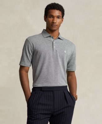 폴로 랄프로렌 Polo Ralph Lauren Mens Classic-Fit Cotton-Linen Polo Shirt