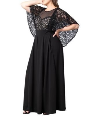 Plus Size Alluring Sequins Lace Formal Jumpsuit
