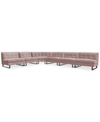Furniture - Kathya 197" 6-Pc. Fabric Modular Sectional