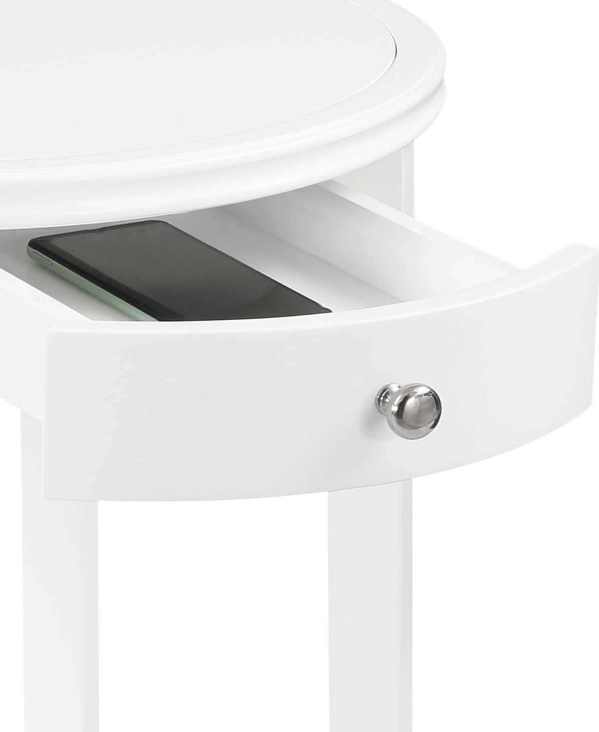 Convenience Concepts 18.25" Rubber Wood Ah Baldwin End Table In Espresso