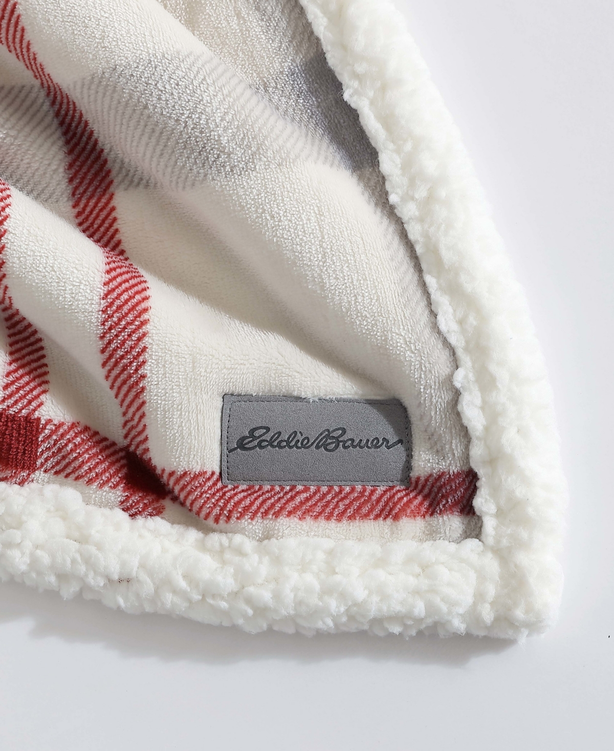 Eddie Bauer Newcastle Ultra Soft Plush Fleece Reversible Throw, 60" x 50"