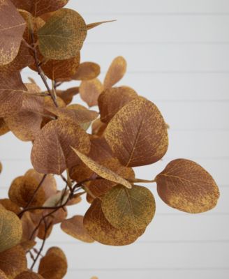 84" Artificial Autumn Fall Eucalyptus Tree