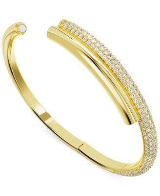 Pav&eacute; Crossover Bangle Bracelet