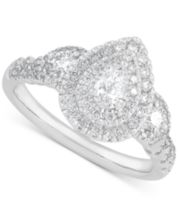 Macy's pear cheap shaped engagement ring