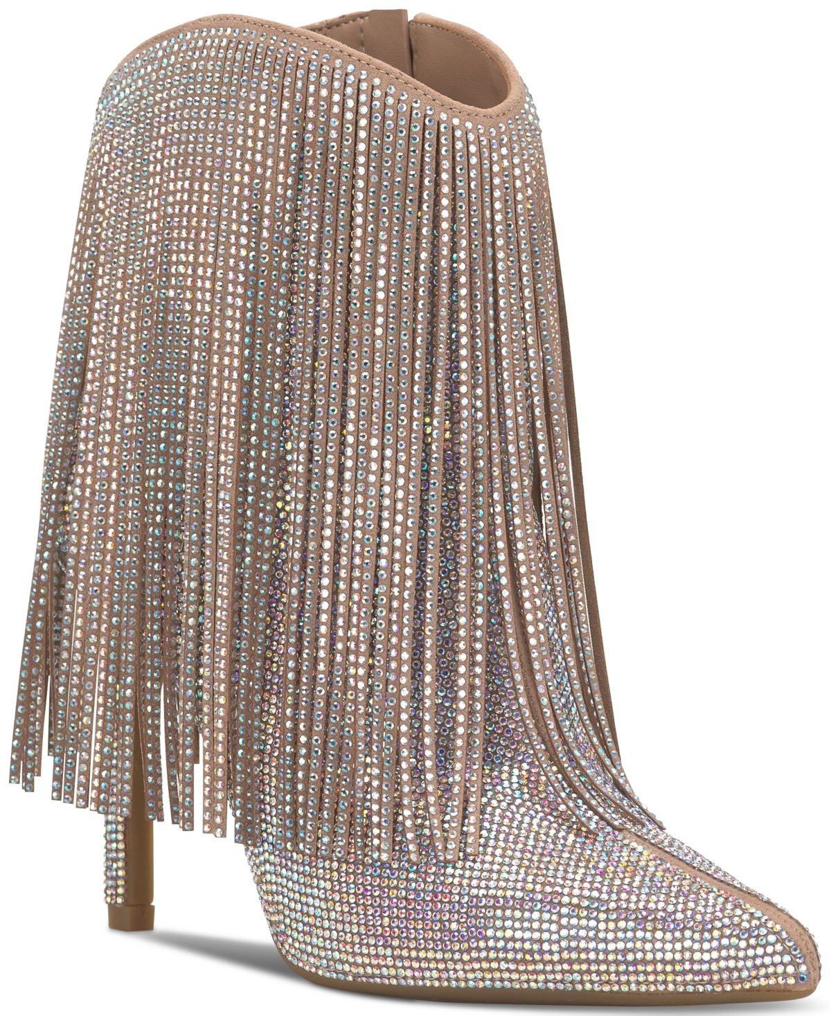 Inc International Concepts Sahoj Western Fringe Booties, Created For Macy's In Ab Bling