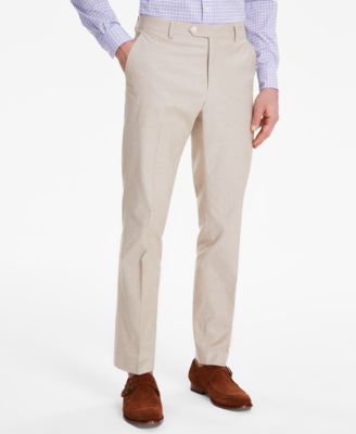 Tommy Hilfiger - Men's Modern-Fit TH Flex Stretch Chambray Suit Separate Pants