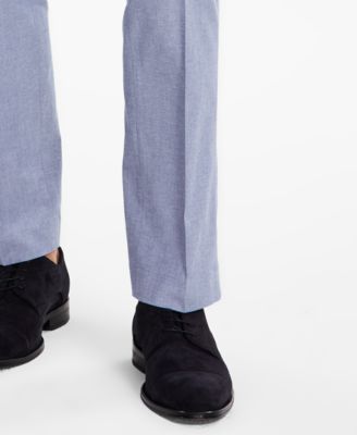 Men's Modern-Fit TH Flex Stretch Chambray Suit Separate Pants